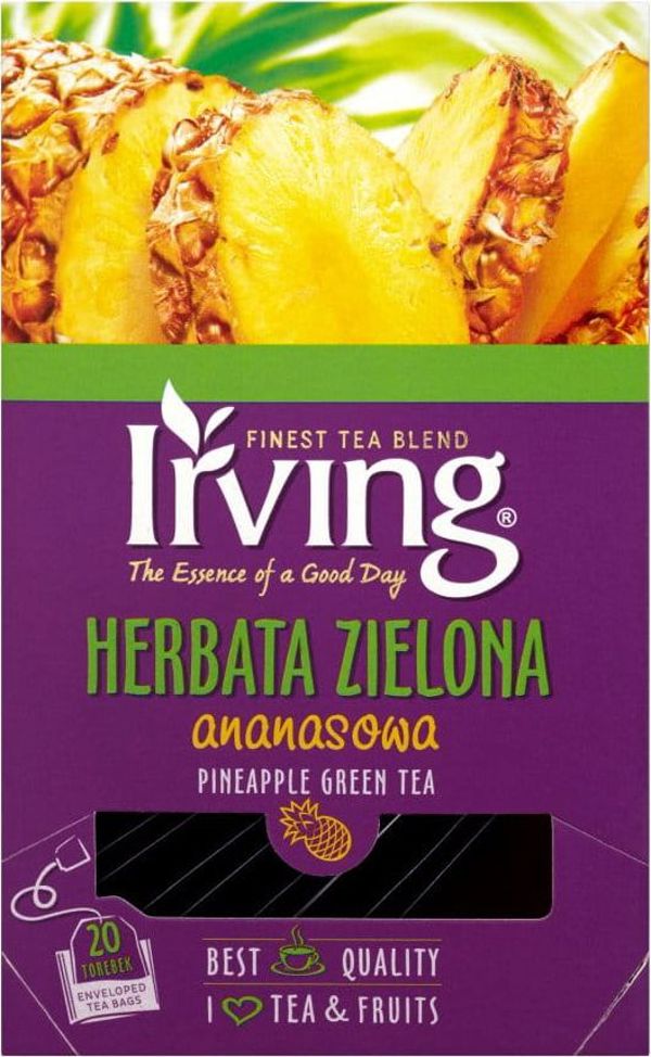 Irving HERBATA ZIELONA ANANASOWA 20 KOP. 48363881