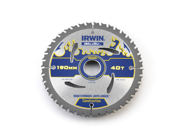 Irwin Πριόνι δίσκου WeldTec 190x30x2,4mm 40z. (1897384)