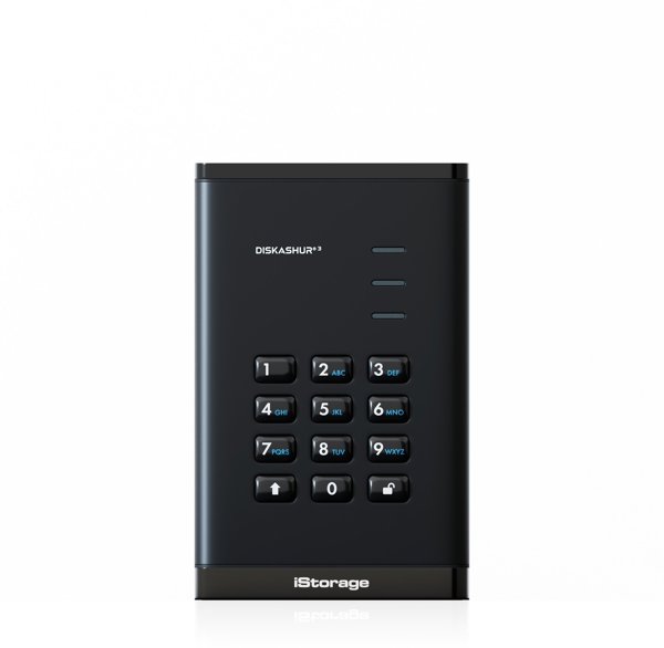 iStorage diskAshur3 HDD εξωτερικός σκληρός δίσκος 1 TB USB Type-C 3.2 Gen 1 (3.1 Gen 1) Μαύρο