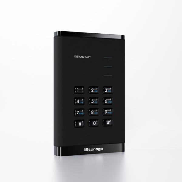 iStorage diskAshur3 HDD εξωτερικός σκληρός δίσκος 1 TB USB Type-C 3.2 Gen 1 (3.1 Gen 1) Μαύρο