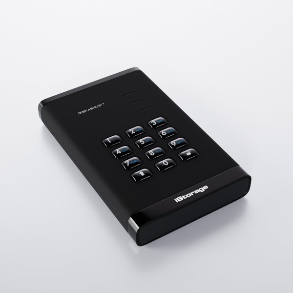 iStorage diskAshur3 HDD εξωτερικός σκληρός δίσκος 1 TB USB Type-C 3.2 Gen 1 (3.1 Gen 1) Μαύρο