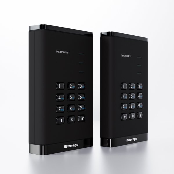 iStorage diskAshur3 HDD εξωτερικός σκληρός δίσκος 1 TB USB Type-C 3.2 Gen 1 (3.1 Gen 1) Μαύρο