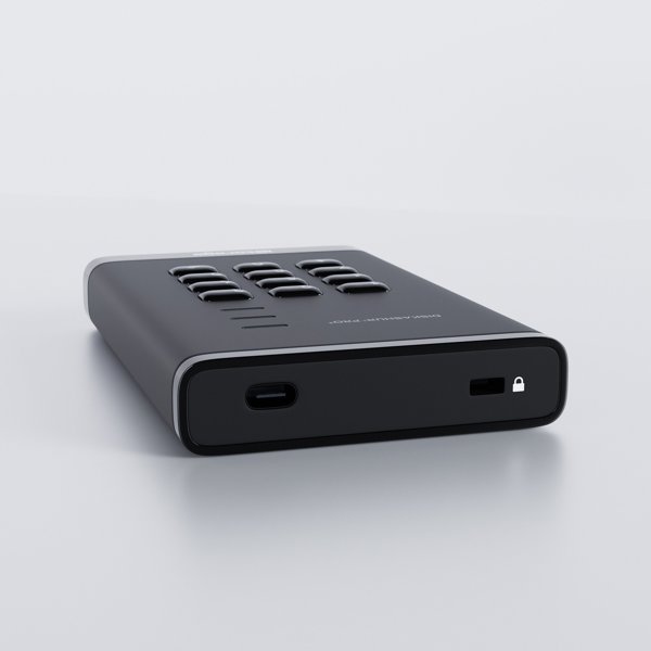 iStorage diskAshur PRO3 SSD 4 TB USB Type-A / USB Type-C 3.2 Gen 1 (3.1 Gen 1) Czarny