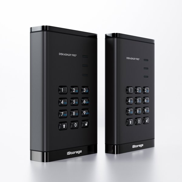 iStorage diskAshur PRO3 SSD 4 TB USB Type-A / USB Type-C 3.2 Gen 1 (3.1 Gen 1) Czarny