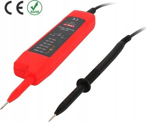Itampos testeris,  auto  AC/DC, CAT III 400V, 6V-400V, IP54, UNI-T