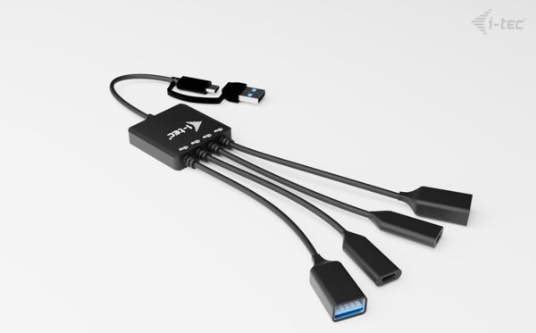 I-TEC USB-C/USB-A Hub 4 Θυρών, 2x USB-C & 2x USB-A 3.2 Gen 1, Αντάπτορας για Laptop & PC