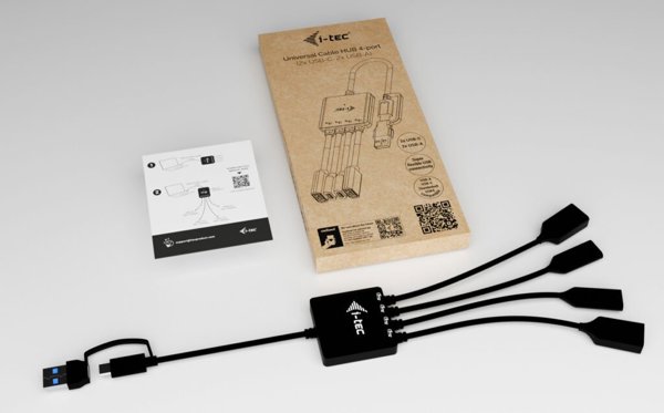 I-TEC USB-C/USB-A Hub 4 Θυρών, 2x USB-C & 2x USB-A 3.2 Gen 1, Αντάπτορας για Laptop & PC