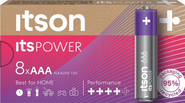 μπαταρία itsPOWER Alkaline LR03IPO/8CB
