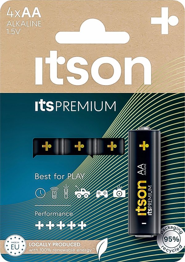μπαταρία itsPREMIUM αλκαλική LR6IPR/4CP
