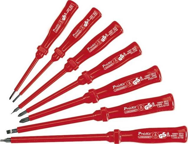 Μονωμένο σετ κατσαβιδιών VDE 1000 V (7 τεμ.), 8PK-8100E Pro'sKit