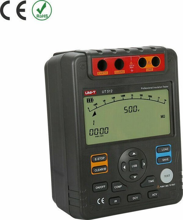 Μονωτικός μετρητής αντίστασης UT512| LCD (9999) 19mm| στήλη 29segm.