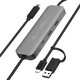j5create JCH462-N USB 3.2 Gen 1 (3.1 Gen 1) Type-A + Type-C 5000 Mbit/s Γκρι