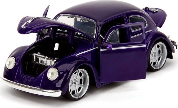 Jada Jada Toys Wednesday Όχημα Volkswagen Beetle με φιγούρα 1:24