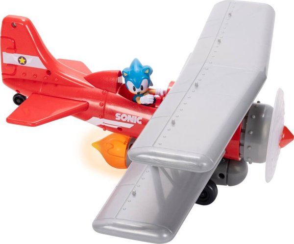 Jakks SONIC plane Tornado Biplane with Sonic figure