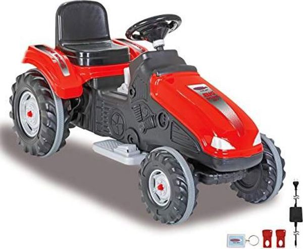 Jamara Ηλεκτροκίνητο Τρακτέρ Big Wheel 12V με Ήχο και Όπισθεν, Κόκκινο, 460785