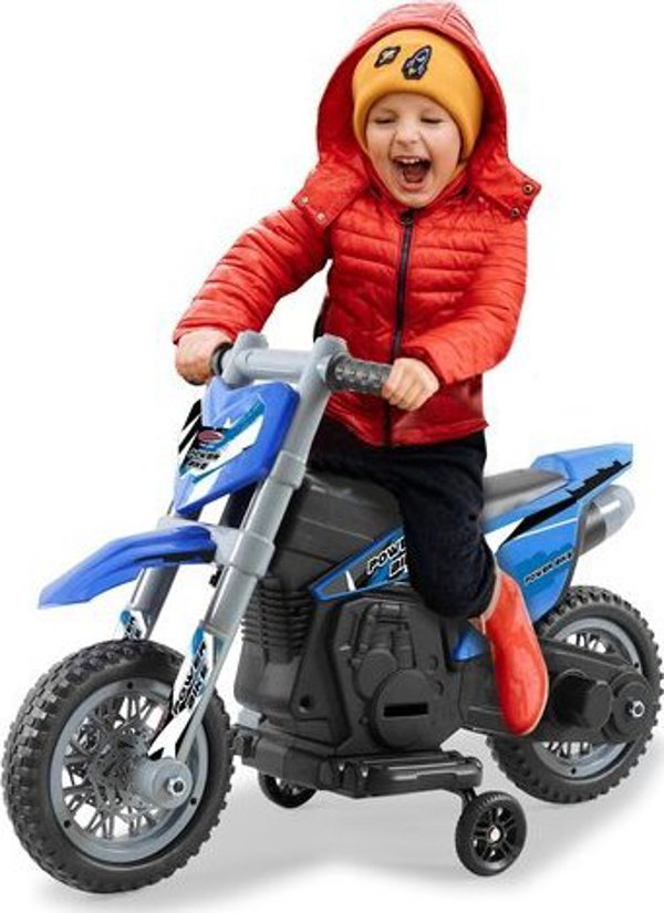 Jamara Ride-on Μοτοσικλέτα Power Bike 6V μπλε 2+