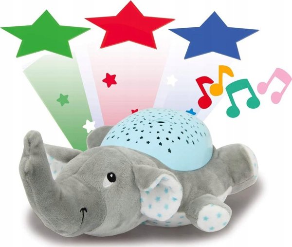 Jamara Jamara Dreamy Elephant παιδικό φωτιστικό νυκτός Ελεύθερης τοποθέτησης Μπλε, Γκρι LED