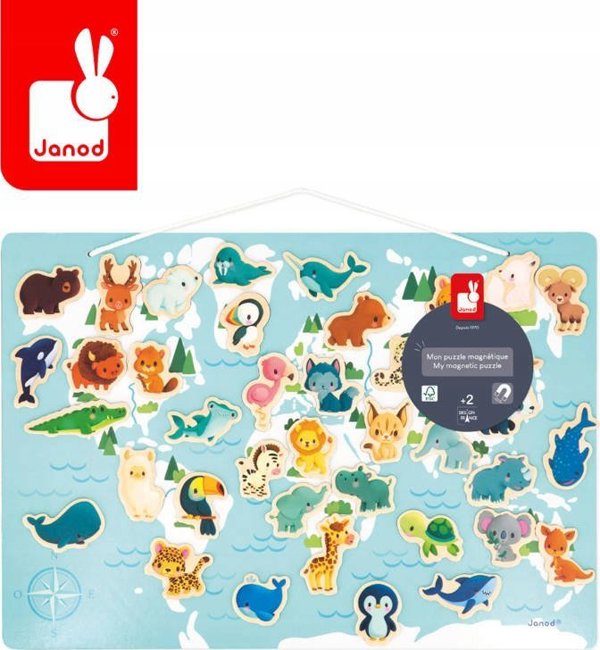 Παζλ Janod Janod Little Animals με 40 μαγνήτες 13229116 3700217354688