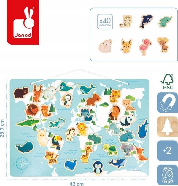 Παζλ Janod Janod Little Animals με 40 μαγνήτες 13229116 3700217354688