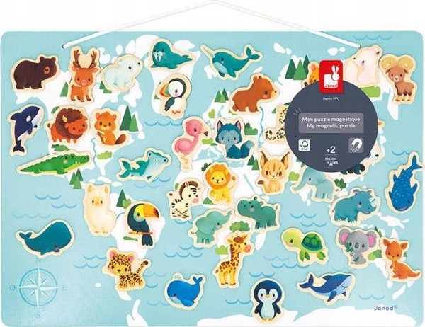 Παζλ Janod Janod Little Animals με 40 μαγνήτες 13229116 3700217354688