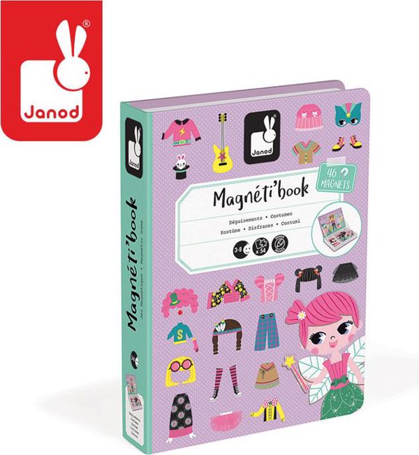 Janod Magnetic παζλ Κοστούμια για κορίτσι Magnetibook 5162609 3700217327187