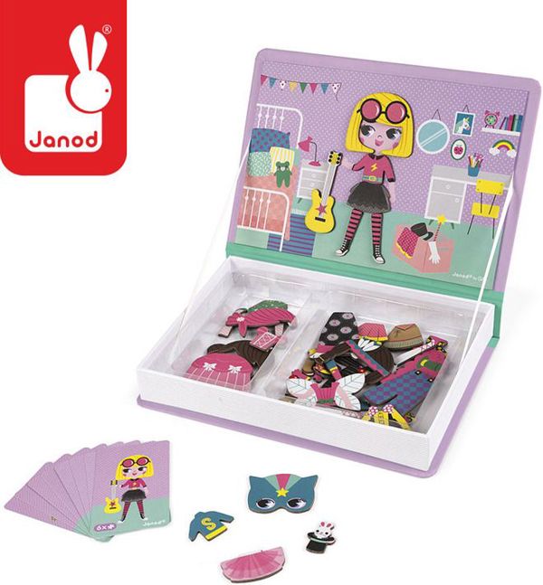 Janod Magnetic παζλ Κοστούμια για κορίτσι Magnetibook 5162609 3700217327187