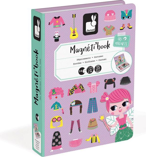 Janod Magnetic παζλ Κοστούμια για κορίτσι Magnetibook 5162609 3700217327187