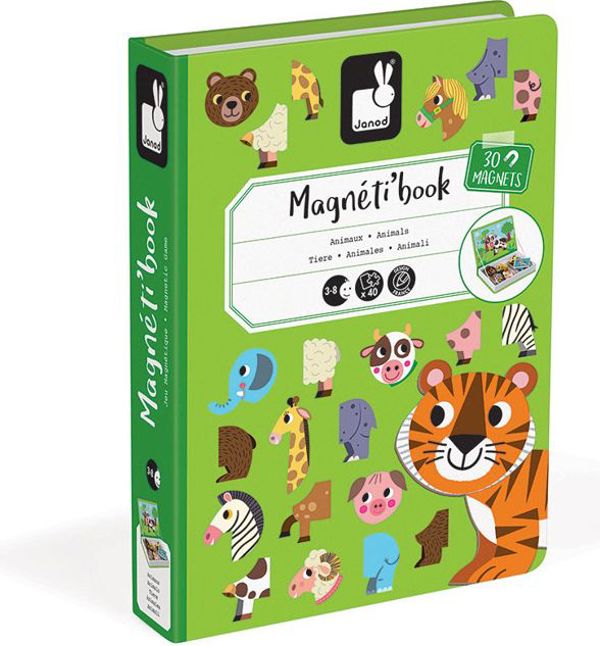 Janod Magnetibook Μαγνητικό Παζλ Ζώα