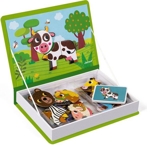 Janod Magnetibook Μαγνητικό Παζλ Ζώα