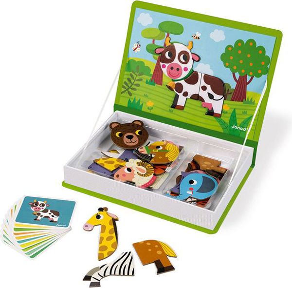 Janod Magnetibook Μαγνητικό Παζλ Ζώα