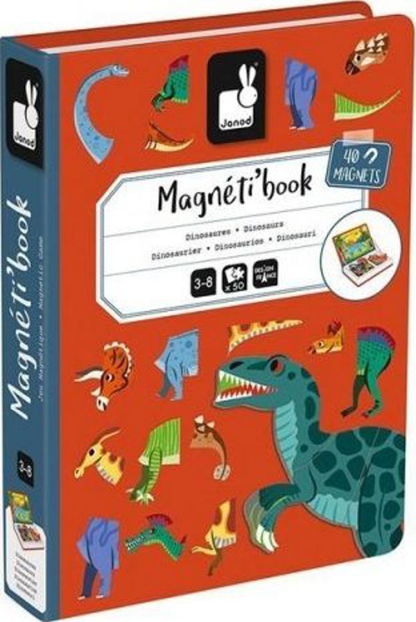 Μαγνητικό παζλ Δεινόσαυροι Magnetibook, Janod