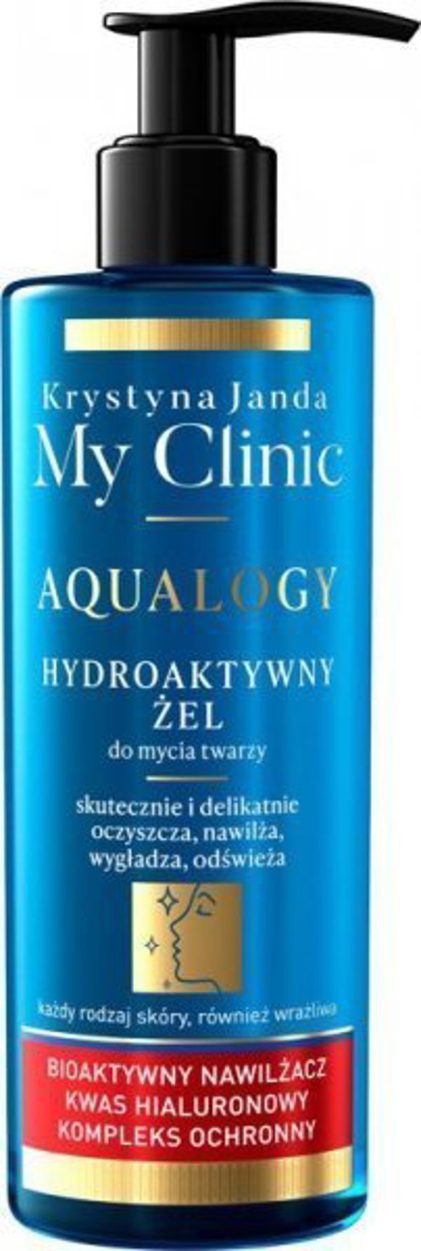 Janda JANDA My Clinic Aqualogy Υδροενεργός Τζελ καθαρισμού προσώπου για κάθε τύπο δέρματος 400ml