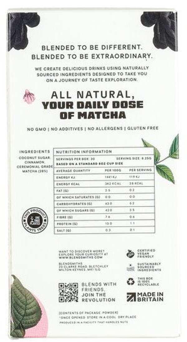 Ιαπωνικό μείγμα τσαγιού matcha Blendsmiths, 250 g
