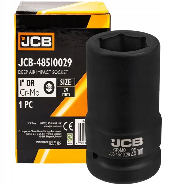 Βαθύ κρουστικό καρυδάκι JCB 1" 29mm (6-γωνιακό)