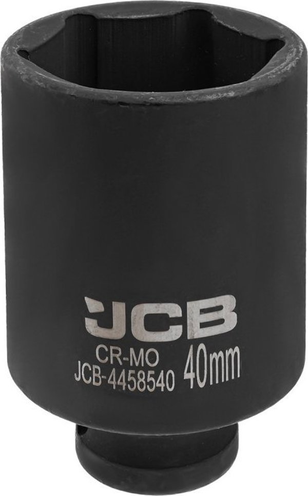 JCB Βαθύ Κρουστικό Καρυδάκι 1/2" 40mm, 6-Γωνιακό, Υψηλής Αντοχής