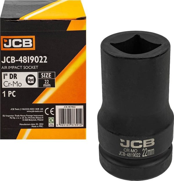 JCB Καρυδάκι Κρούσης 1" Τετράγωνο 22mm - 4-γωνιακό