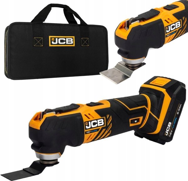 JCB Πολυλειτουργικό ταλαντευόμενο εργαλείο 18V (σετ: μπαταρία 2Ah, φορτιστής, τσάντα)