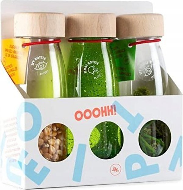 Jellystone Designs Petit Boum, Σετ 3 Αισθητηριακών Μπουκαλιών - ΖΩΗ