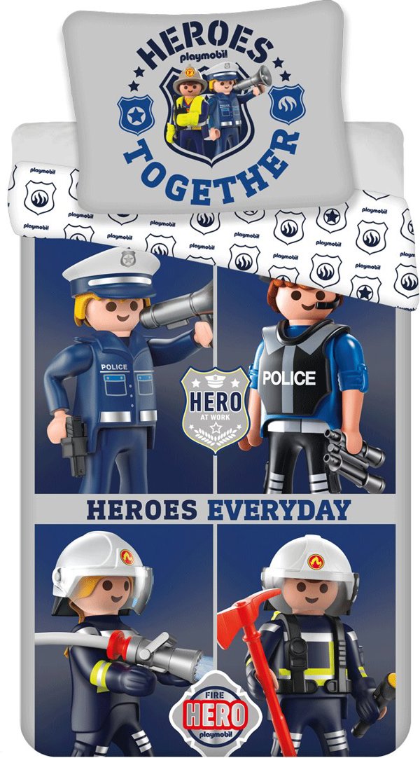 Σετ Παπλωματοθήκης Jerry Fabrics Playmobil 140x200 Jerry Fabrics