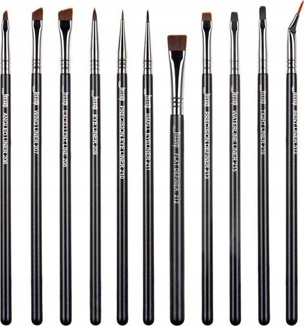 Σετ έντεκα πινέλων μακιγιάζ ματιών JESSUP_Pro Makeup Eyeliner Brush T324