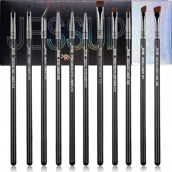 Σετ έντεκα πινέλων μακιγιάζ ματιών JESSUP_Pro Makeup Eyeliner Brush T324