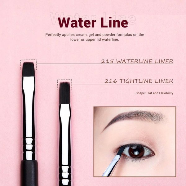 Σετ έντεκα πινέλων μακιγιάζ ματιών JESSUP_Pro Makeup Eyeliner Brush T324