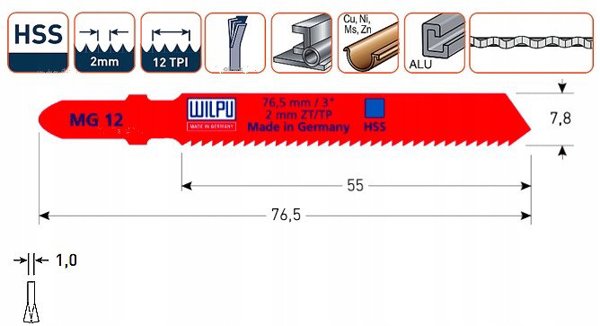 Πριονόλαμες Σέγας MG12 T118B (5 τεμ.)