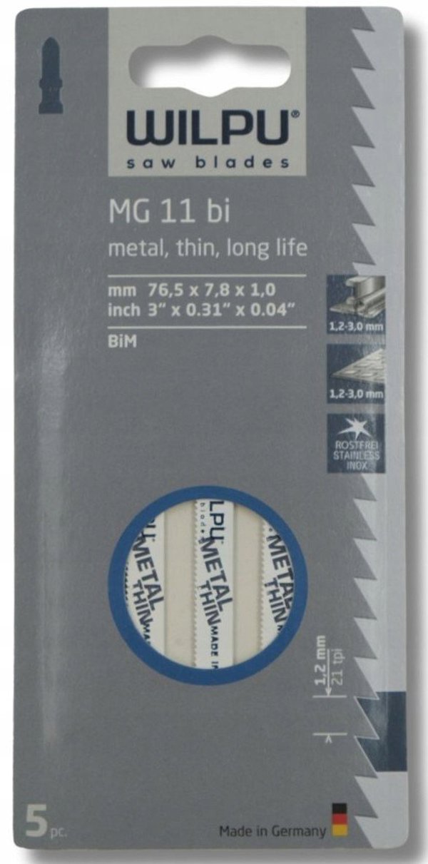 Πριονόλαμες Σέγας MG11BI T118AF (5 τεμάχια)