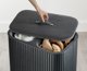 JJ-Laundry basket 90l bamboo black Tota Twin Luxe
