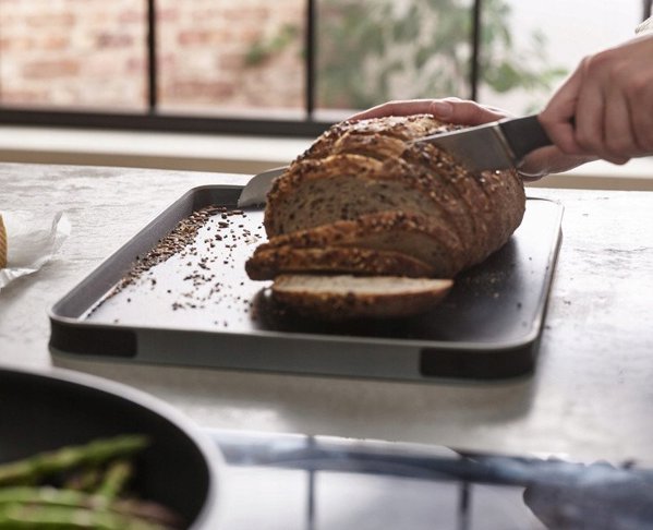 JJ-Multi-function cutting board, black, DUO