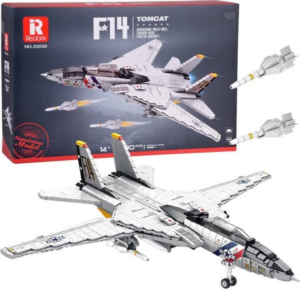 Jokomisiada Τεχνικά τουβλάκια F-14 Tomcat 1600 κομμάτια αμερικανικό μαχητικό ZA5301