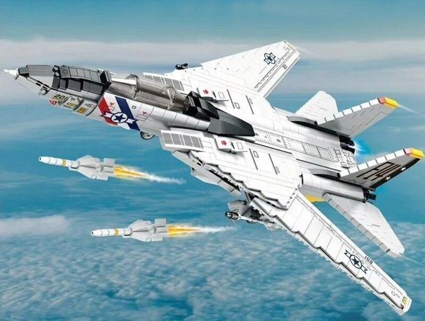 Jokomisiada Τεχνικά τουβλάκια F-14 Tomcat 1600 κομμάτια αμερικανικό μαχητικό ZA5301