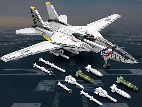 Jokomisiada Τεχνικά τουβλάκια F-14 Tomcat 1600 κομμάτια αμερικανικό μαχητικό ZA5301