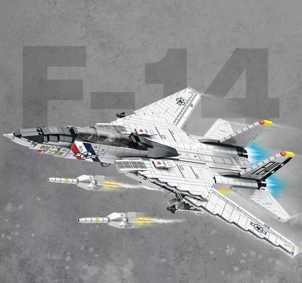 Jokomisiada Τεχνικά τουβλάκια F-14 Tomcat 1600 κομμάτια αμερικανικό μαχητικό ZA5301
